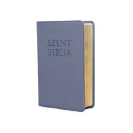 Szent Biblia mini-metál kék Patmos