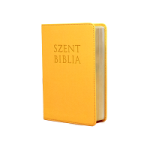 Szent Biblia mini-napsárga-cipzáras Patmos